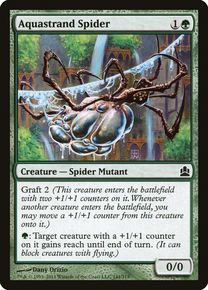 Image for Aquastrand Spider (141) (CMD) - Magic: The Gathering