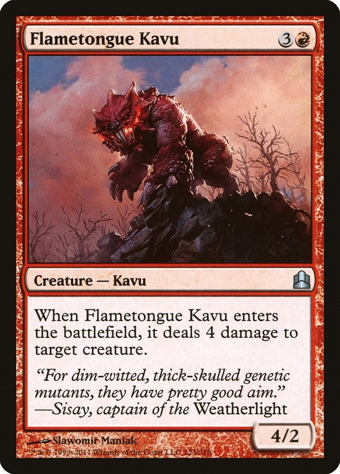 Flametongue Kavu (123) (CMD)