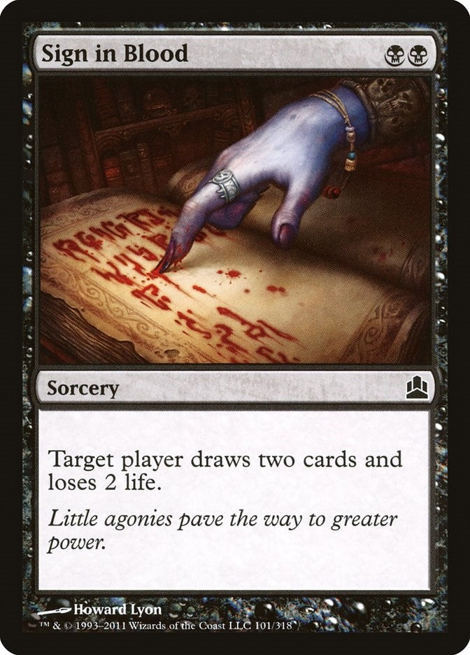 Sign in Blood (101) (CMD)