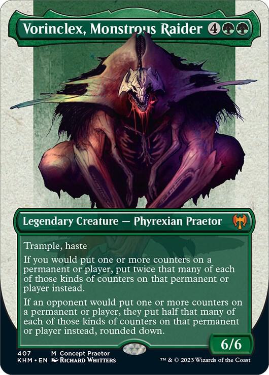 Vorinclex, Monstrous Raider (Concept Praetor) (Step-and-Compleat Foil) (407) (ONE)