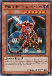 White-Horned Dragon (GLD4-EN014) (GLD4)