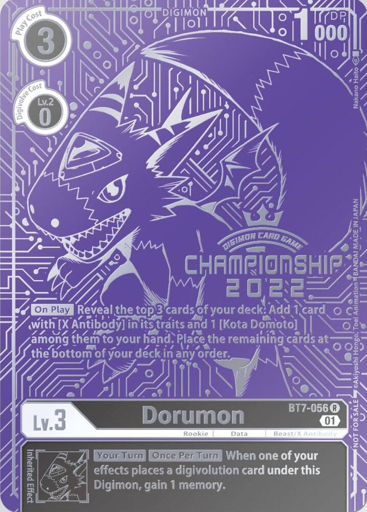 Dorumon (2022 Championship Finals Top 16) (BT7-056 R) (BT-07)