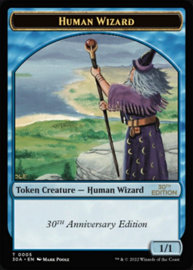 Human Wizard Token (5) (30A)