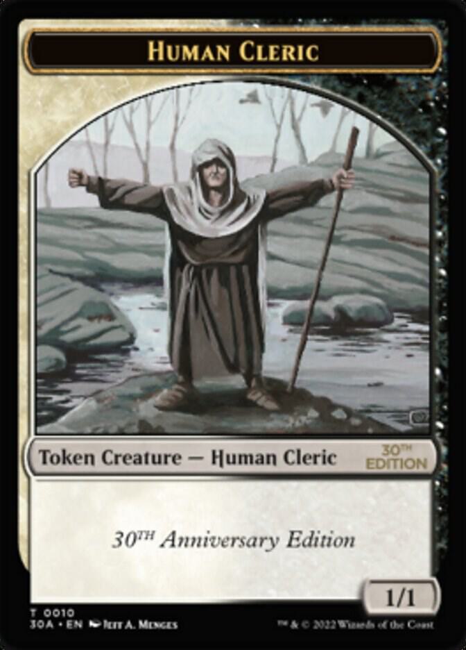 Human Cleric Token (10) (30A)