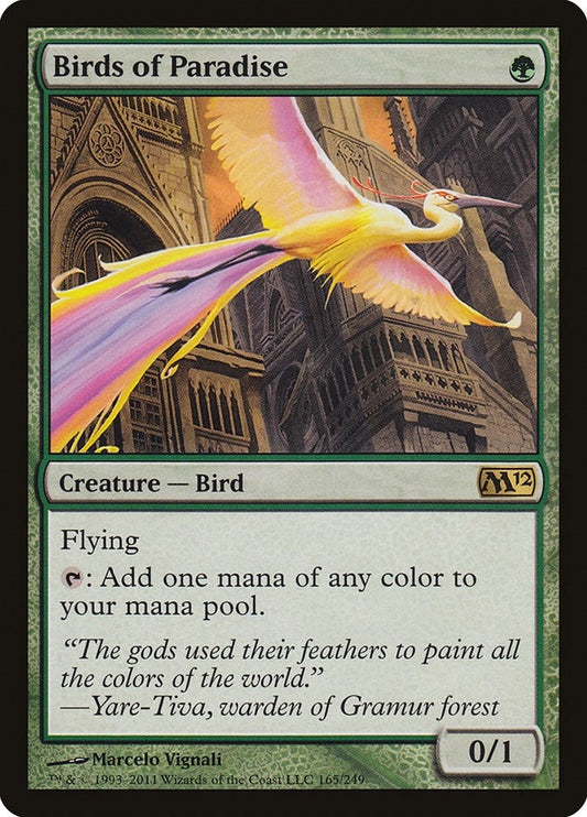 Image for Birds of Paradise (165) (M12) - Magic: The Gathering