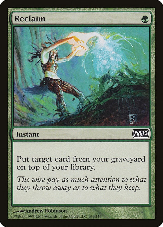 Image for Reclaim (191) (M12) - Magic: The Gathering