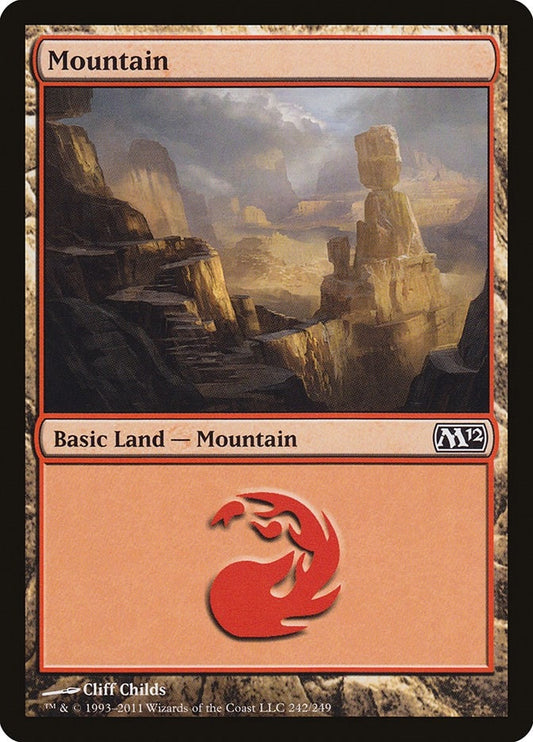 Image for Mountain (242) (242) (M12) - Magic: The Gathering