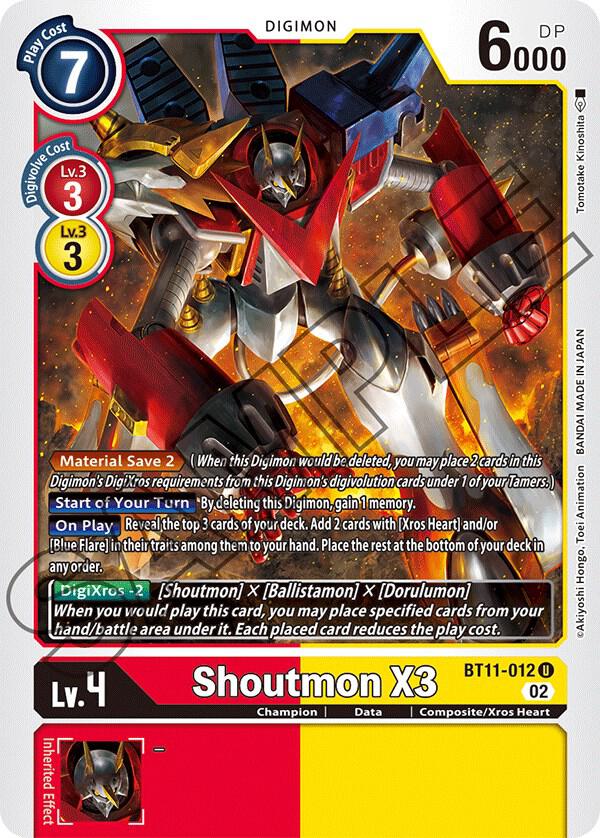 Shoutmon X3 (BT11-012 U) (BT-11)