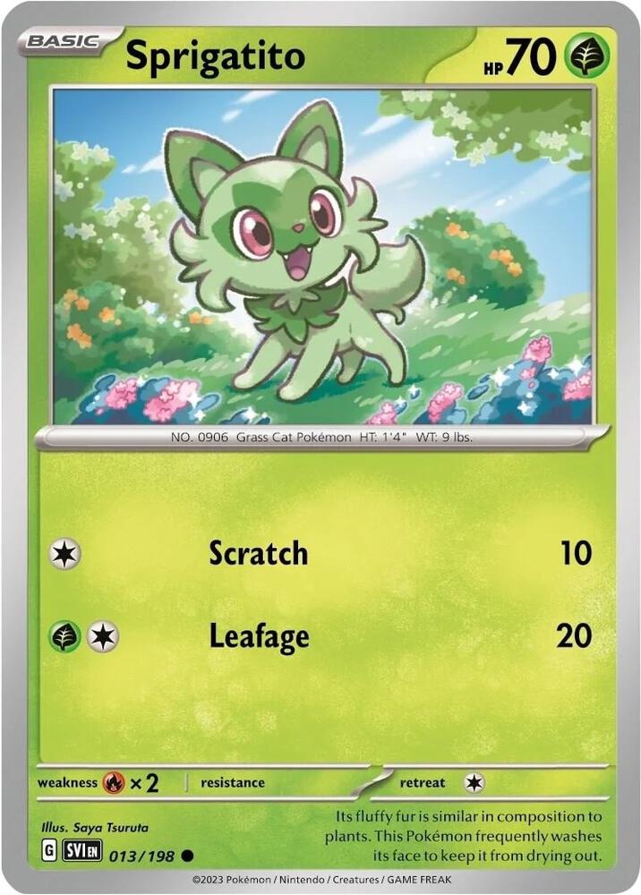 Sprigatito - 013/198 (Mirage Holo) (013/198) (MCAP)