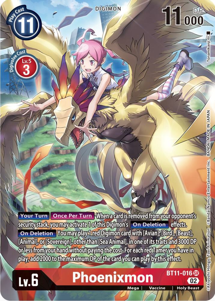 Phoenixmon (Alternate Art) (BT11-016 SR) (BT-11)