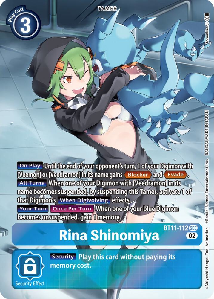 Rina Shinomiya (Alternate Art) (BT11-112 SEC) (BT-11)