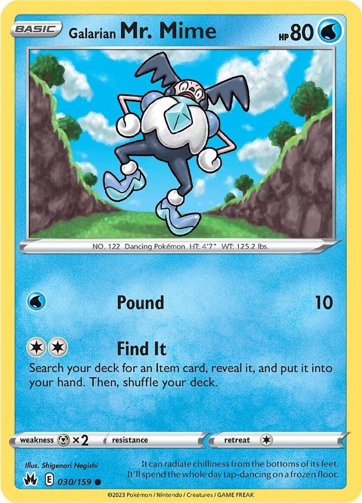 Galarian Mr. Mime (030/159) (CRZ)