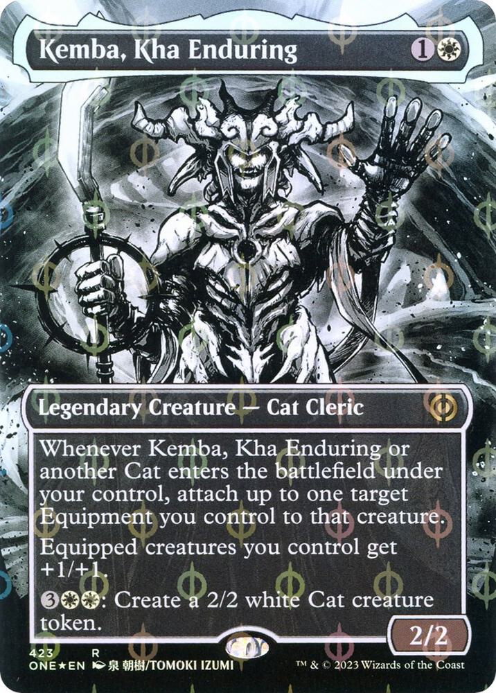 Kemba, Kha Enduring (Borderless) (Step-and-Compleat Foil) (423) (ONE)