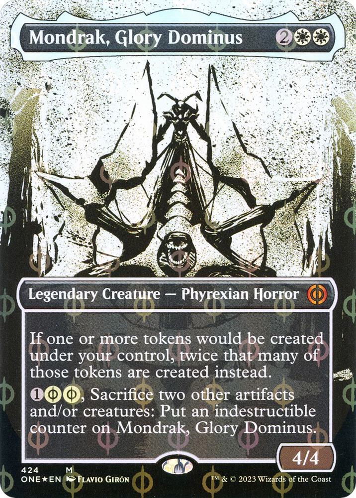 Mondrak, Glory Dominus (Showcase) (Step-and-Compleat Foil) (424) (ONE)