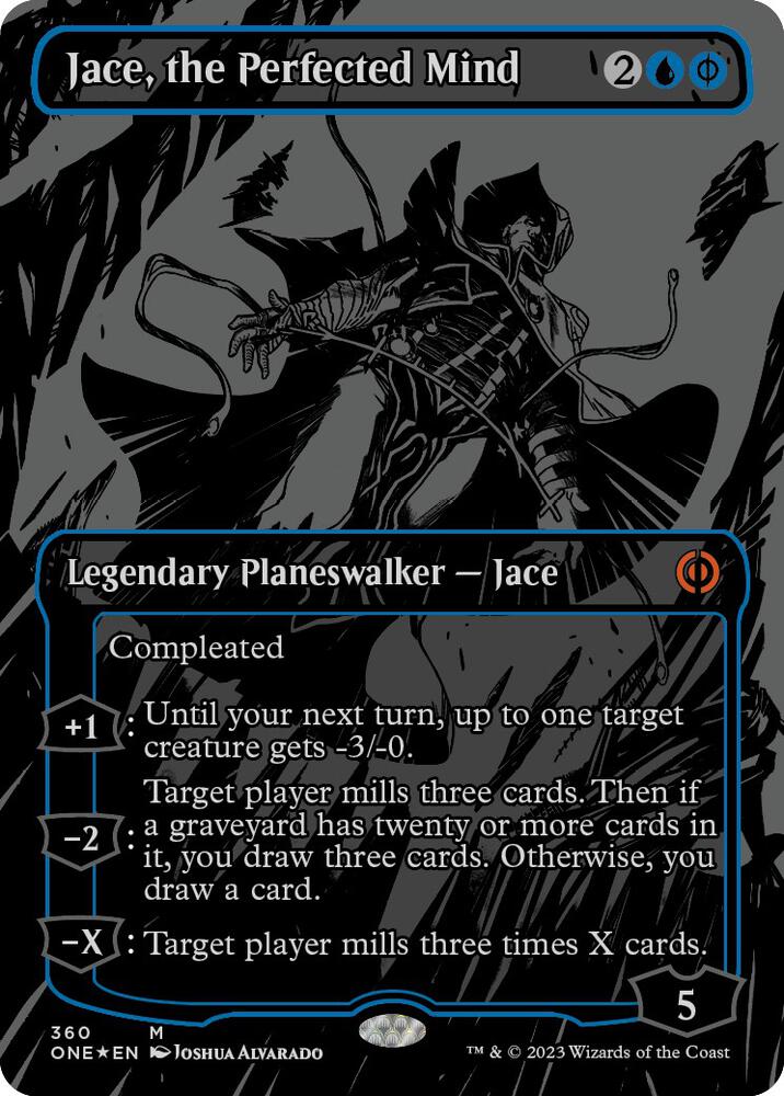 Jace, the Perfected Mind (Oil Slick Raised Foil) (360) (ONE)