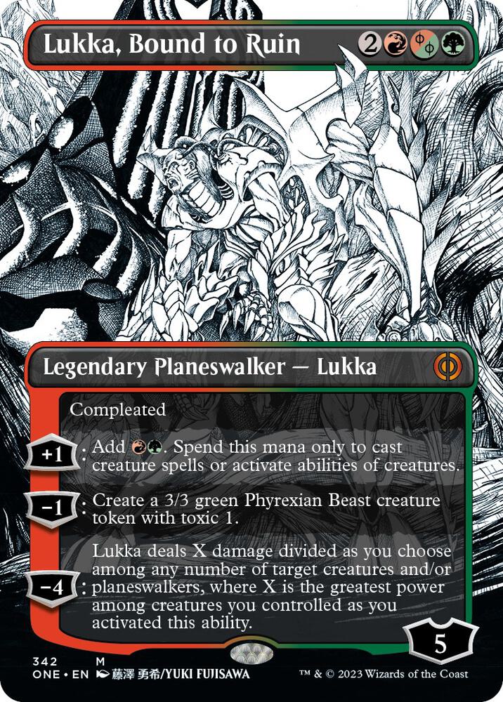 Lukka, Bound to Ruin (Borderless) (342) (ONE)