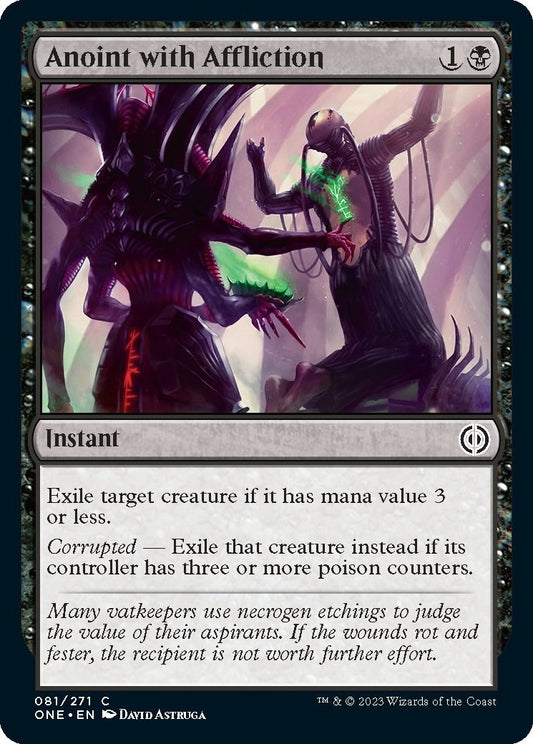 Image for Anoint with Affliction (81) (ONE) - Magic: The Gathering