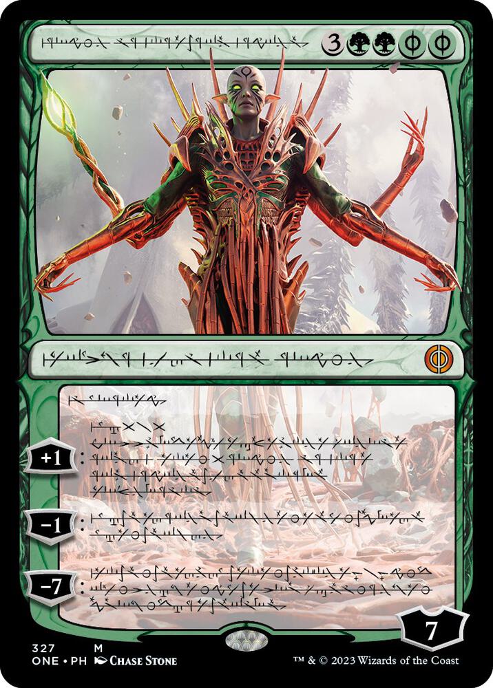 Nissa, Ascended Animist (Phyrexian) (327) (ONE)