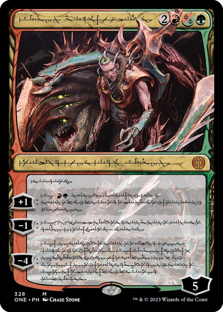 Lukka, Bound to Ruin (Phyrexian) (328) (ONE)