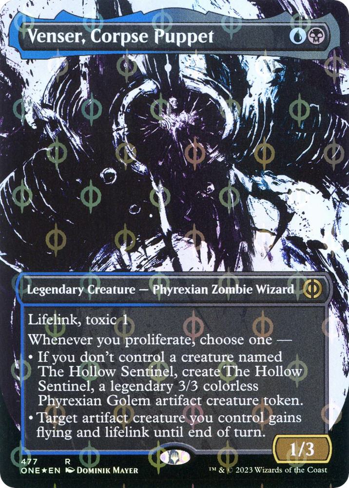 Venser, Corpse Puppet (Showcase) (Step-and-Compleat Foil) (477) (ONE)