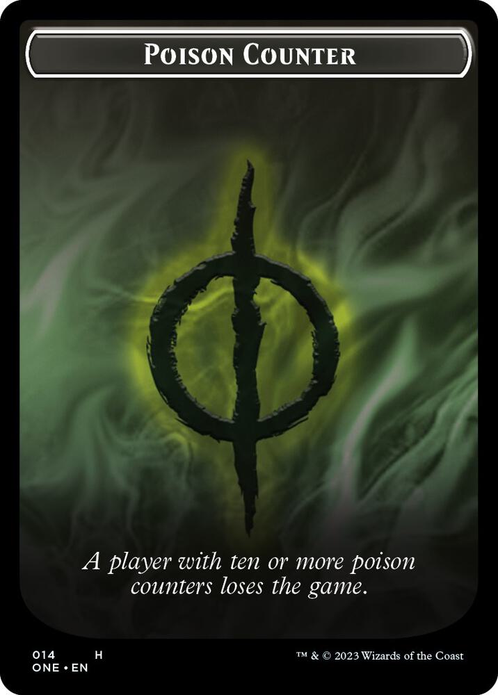 Poison Counter // Beast Double-Sided Token (14 // 13) (ONC)