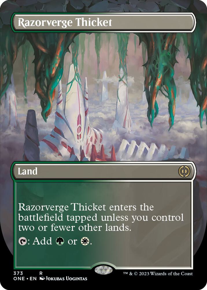 Razorverge Thicket (Borderless) (373) (ONE)