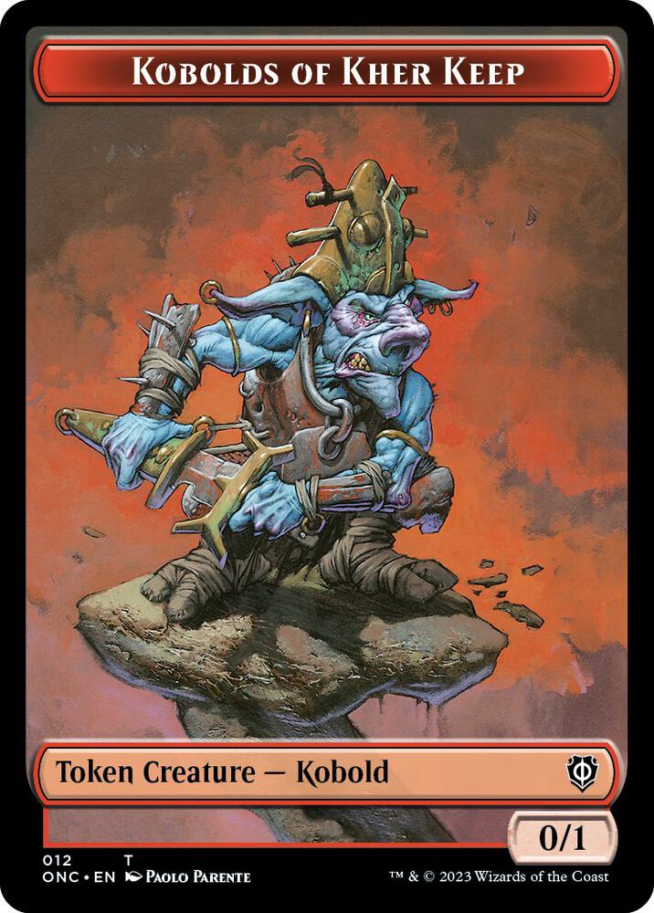 Kobolds of Kher Keep // Dragon Double-Sided Token (12 // 10) (ONC)