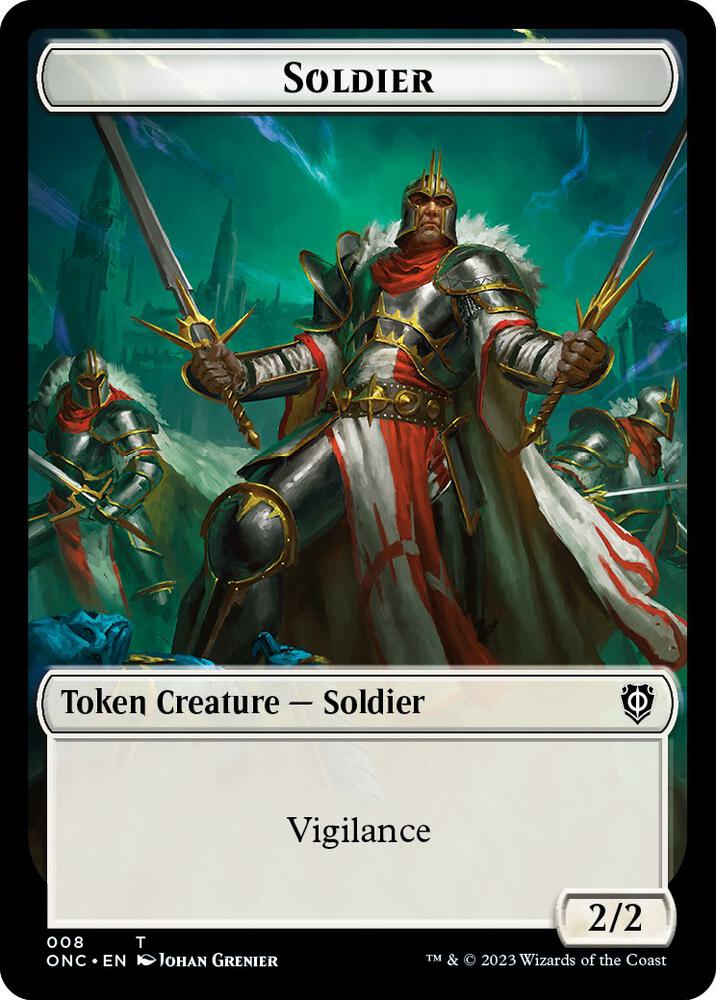 Soldier (008) // Angel (003) Double-Sided Token (8 // 3) (ONC)
