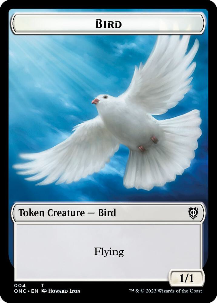 Bird // Cat Double-Sided Token (4 // 1) (ONC)