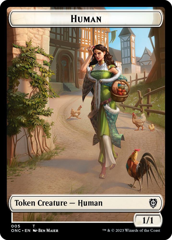 Human // Spirit Double-Sided Token (5 // 9) (ONC)
