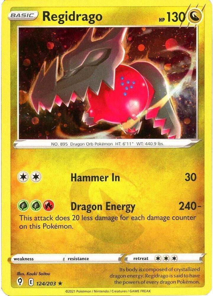 Regidrago - 124/203 (Cosmos Holo) (124/203) (MCAP)