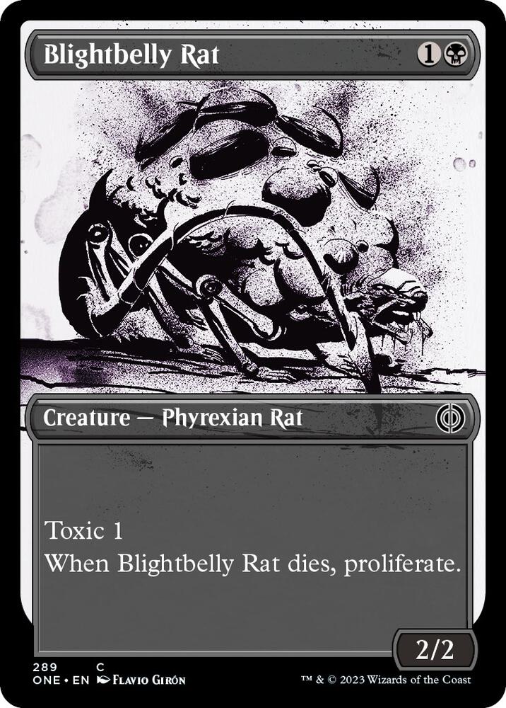 Blightbelly Rat (Showcase) (289) (ONE)