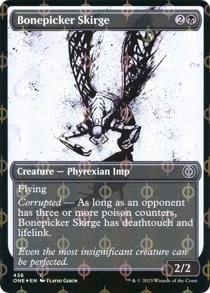 Bonepicker Skirge (Showcase) (Step-and-Compleat Foil) (436) (ONE)