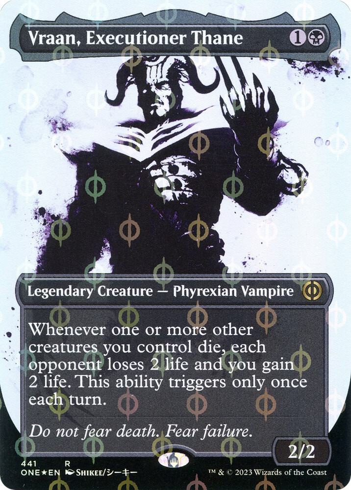 Vraan, Executioner Thane (Showcase) (Step-and-Compleat Foil) (441) (ONE)