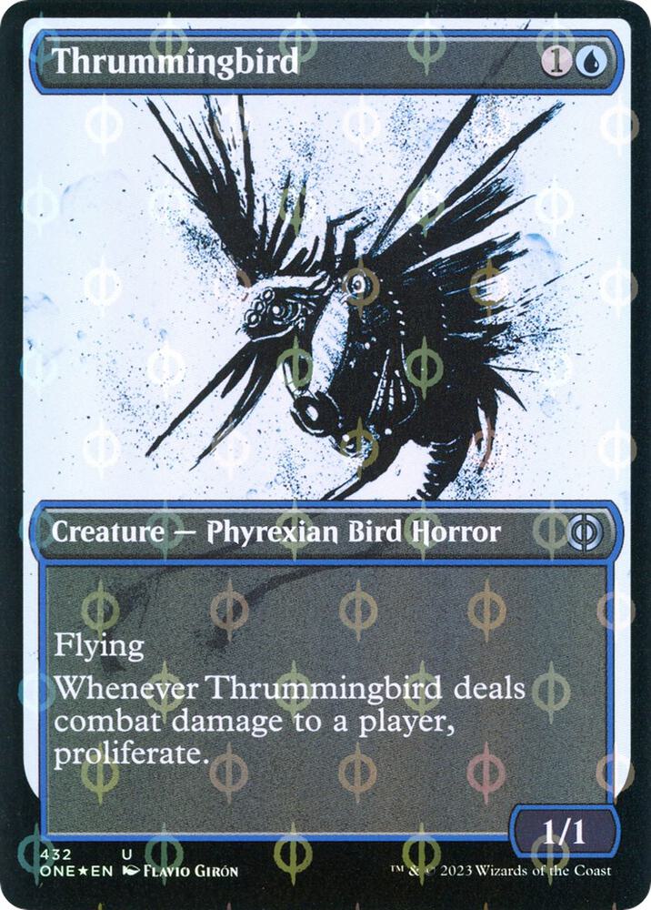 Thrummingbird (Showcase) (Step-and-Compleat Foil) (432) (ONE)