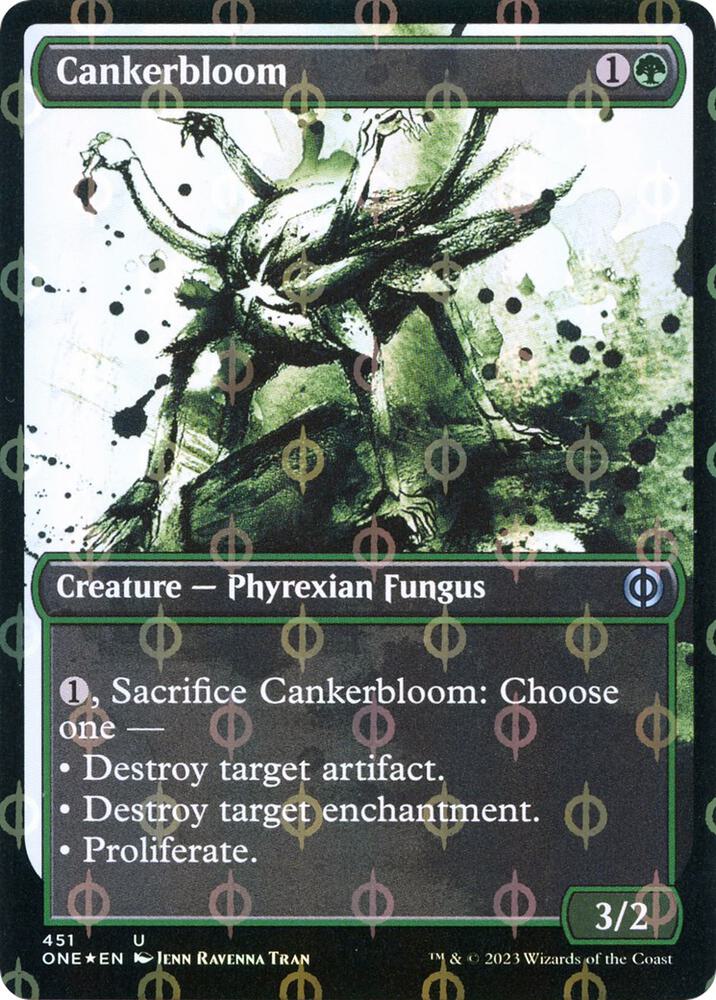 Cankerbloom (Showcase) (Step-and-Compleat Foil) (451) (ONE)