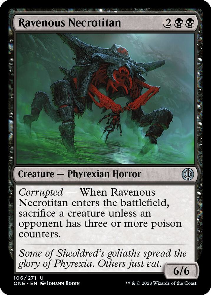 Ravenous Necrotitan (106) (ONE)