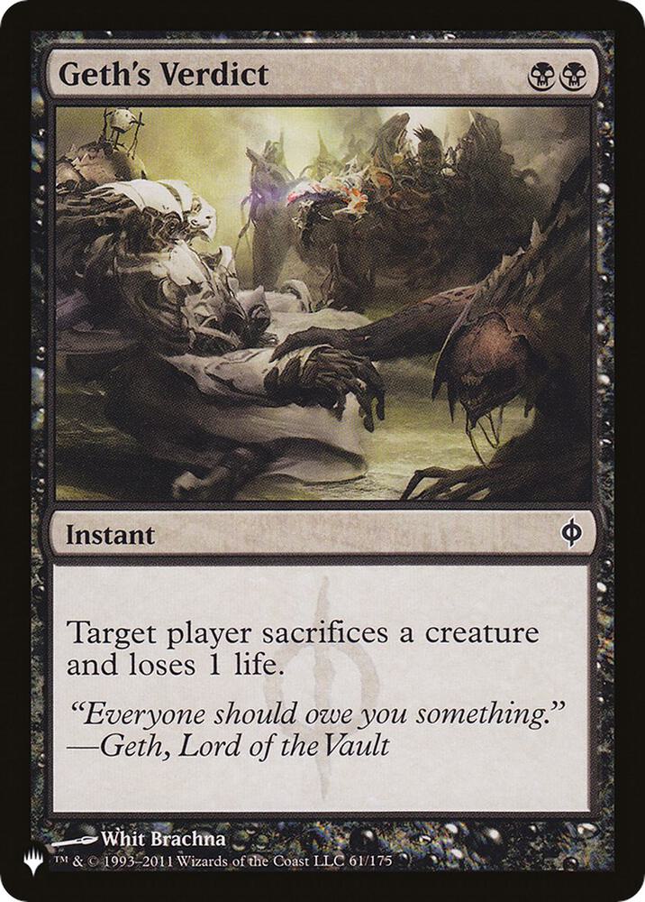 Geth's Verdict (61/175) (LIST)