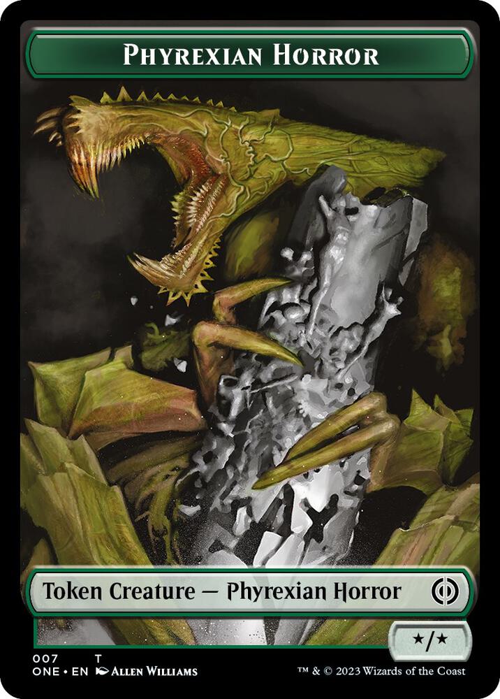 Phyrexian Horror Token (007) (7) (ONE)
