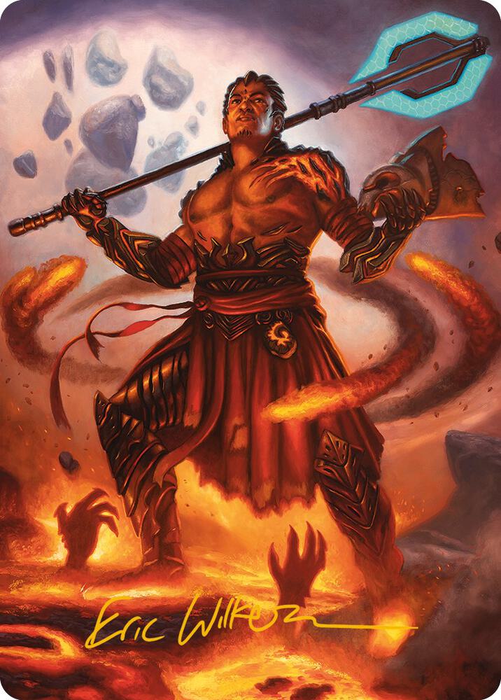 Koth, Fire of Resistance Art Card (Gold-Stamped Signature) (31) (ASONE)