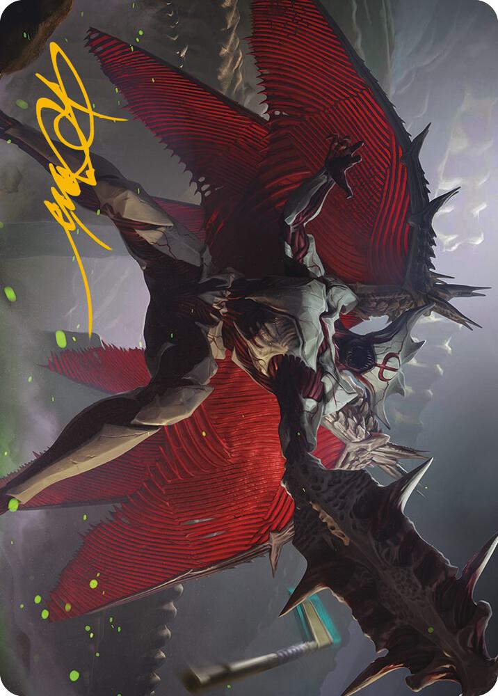 Phyrexian Vindicator Art Card (7/81) (Gold-Stamped Signature) (7) (ASONE)