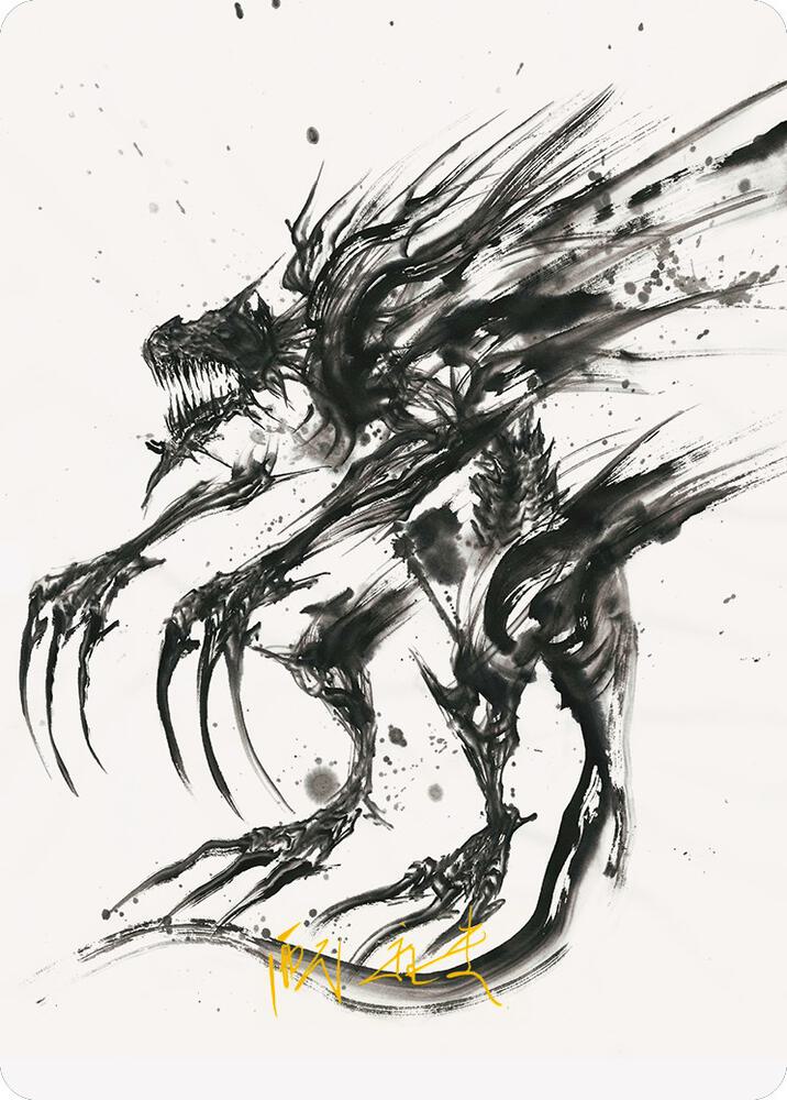 Phyrexian Obliterator Art Card (Gold-Stamped Signature) (71) (ASONE)