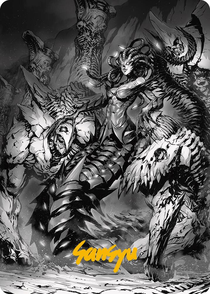Vraska, Betrayal's Sting Art Card (Gold-Stamped Signature) (72) (ASONE)