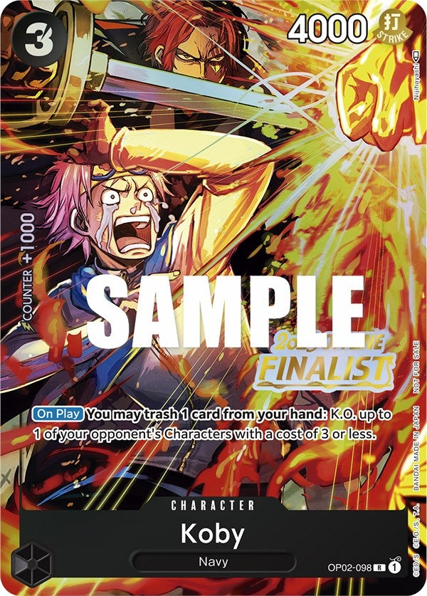Koby (Offline Regional 2023) [Finalist] (OP02-098) (OP-PR)