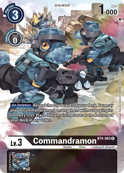 Commandramon (Alternate Art) (BT4-063 R) (BT-11)