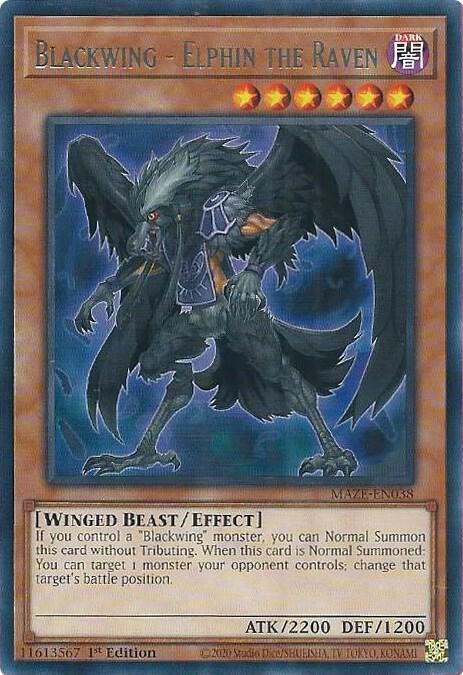 Blackwing - Elphin the Raven (MAZE-EN038) (MAZE)
