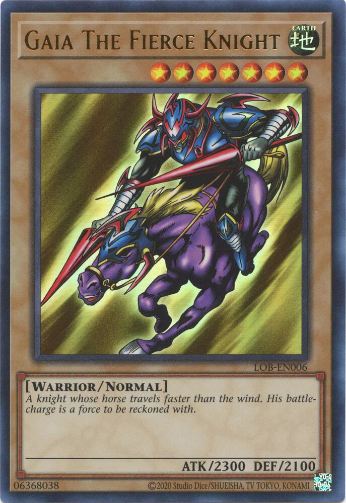 Gaia The Fierce Knight (LOB-EN006) (LOB-EN)