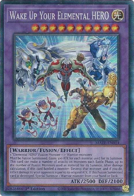 Wake Up Your Elemental HERO (CR) (MAZE-EN014) (MAZE)