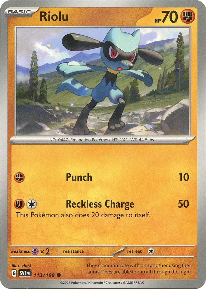 Riolu - 113/198 (113/198) (SVI)