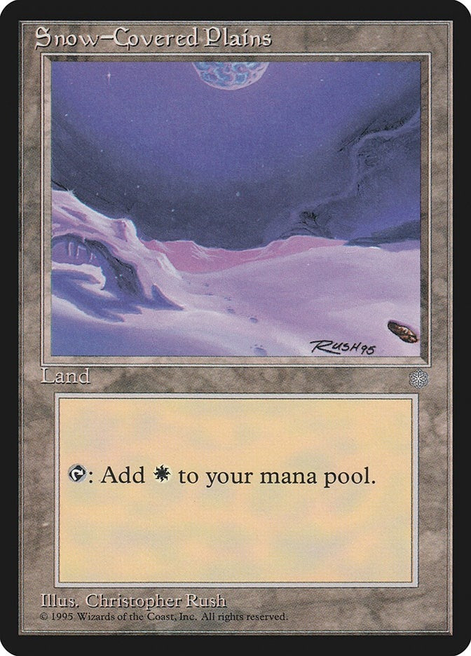Image for Snow-Covered Plains (350) (ICE) - Magic: The Gathering